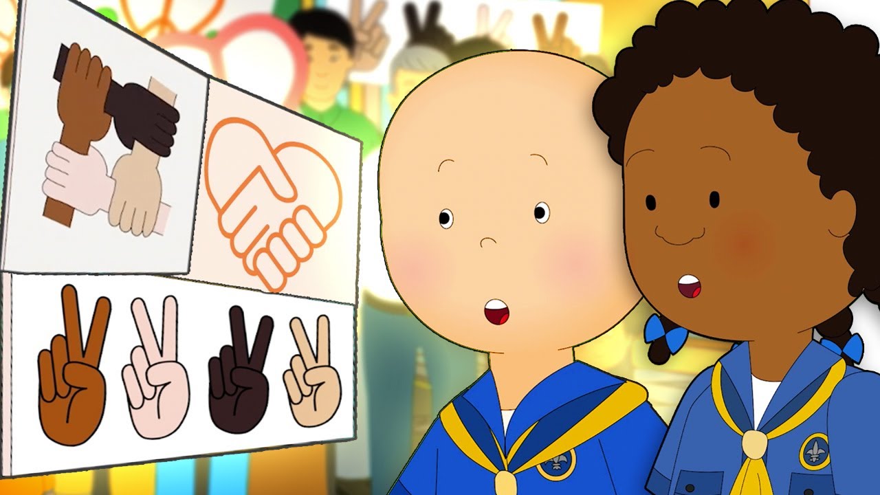 ⁣Caillou Stands Against Racism | Caillou Cartoon