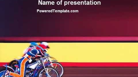 Motorcycle Sport PowerPoint Template by PoweredTemplate.com