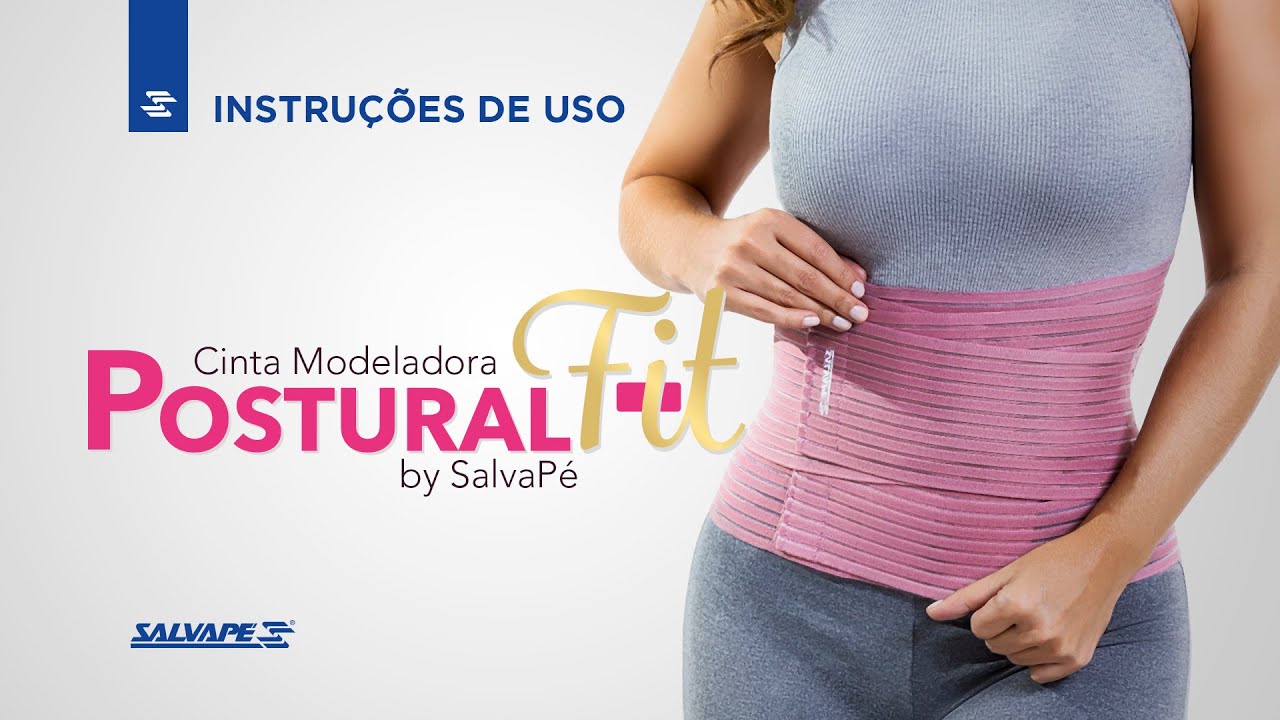 CINTA MODELADORA POSTURAL FIT ESTREITA GRANDE 166-05PR PRETA - SA