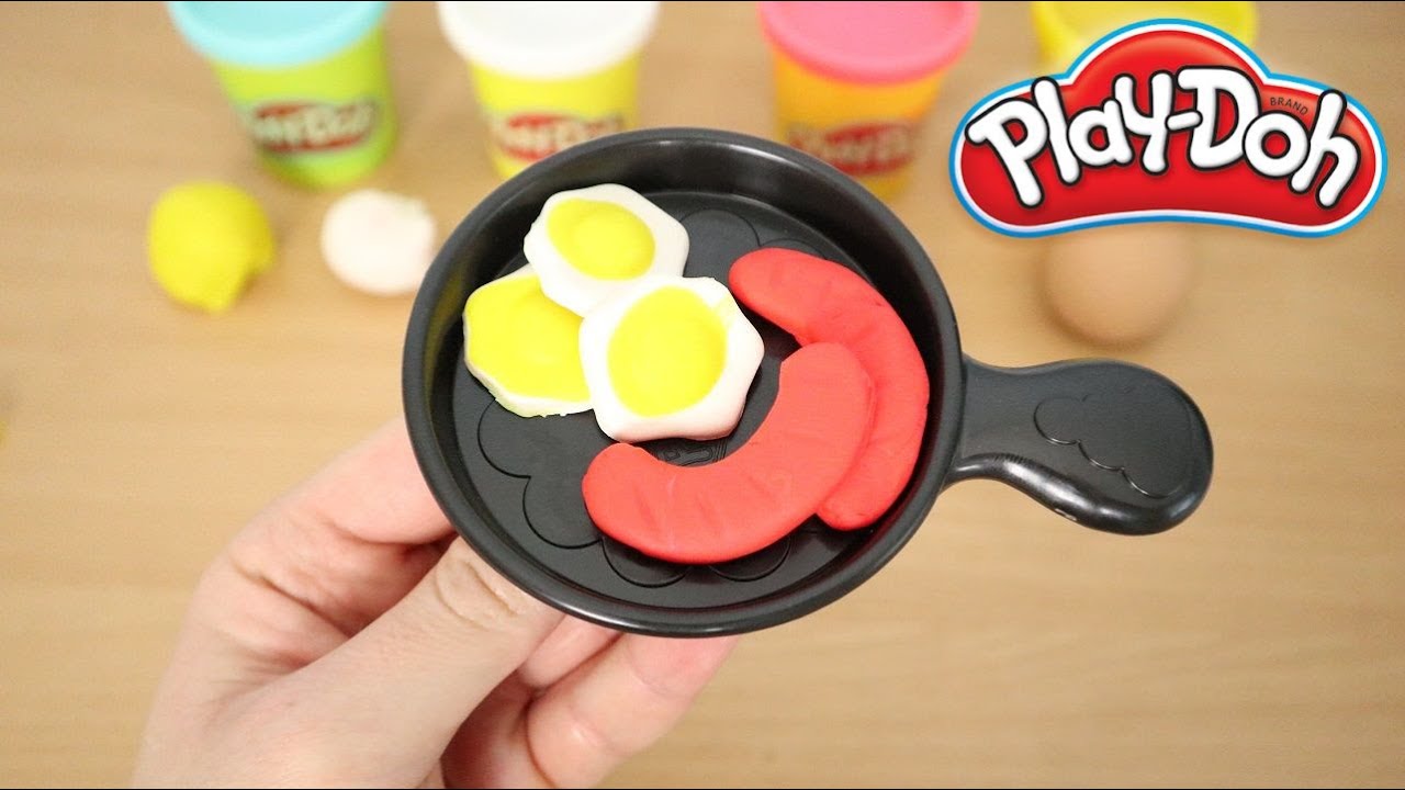 play doh sausage and eggs || how to make easy play doh breakfast ...