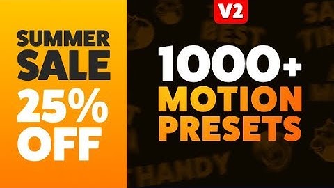 The Most Handy Motion Presets for Animation Composer | videohive