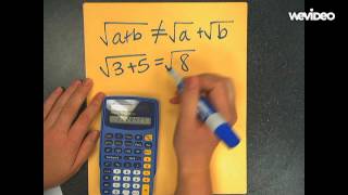 Algebraic Misconceptions: Addition Under Radicals