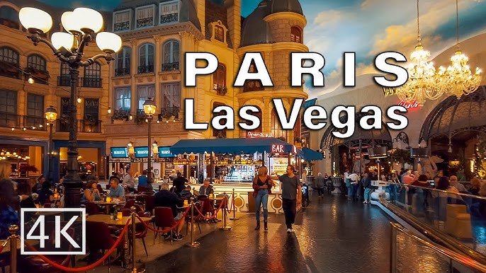 4K] Paris Las Vegas Strip Walkthrough - Hotel Walking Tour