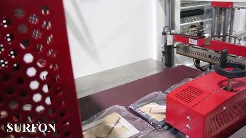 fully automatic side sealer+shrink tunnel for packing photo frame