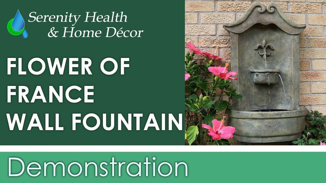 Sunnydaze Flower Of France Outdoor Wall Water Fountain You Sunnydaze Flower Of France Outdoor Wall Water Fountain Serenity Health Home Decor