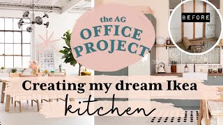 My Ikea Kitchen Reno Start To Finish For My New Office! | The AG Office Project S1 E2