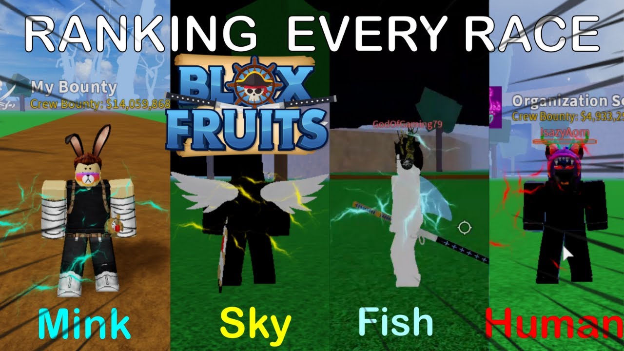 RANKING EVERY RACE  Blox Fruits 