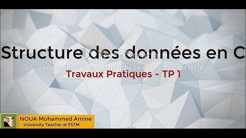 Structure des données en C - Listes simplement chainées