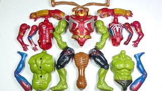 Merakit Mainan Spider-Man Vs Hulk Smash Vs Hulk Buster Vs Ironman Vs Siren Head ~ Avengers