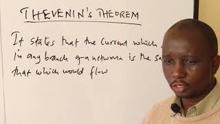 THEVENIN'S THEORY  { ELECTRICAL CIRCUIT ANALYSIS} (MR ODIWOUR)EXAMPLE 1,2      PART 1