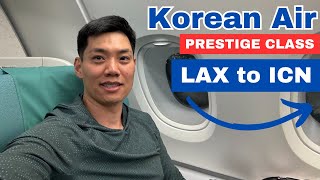 I Flew Korean Air Prestige Class Business Class from LAX to ICN on A380 in April 2024