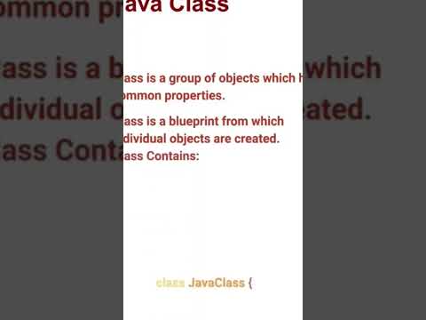 Java class | core Java #shorts #javaprogramming #viral #java