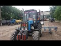 Культивация междурядом Mtz 82 , Mtz 1025 (шырокие колесы) часть 1