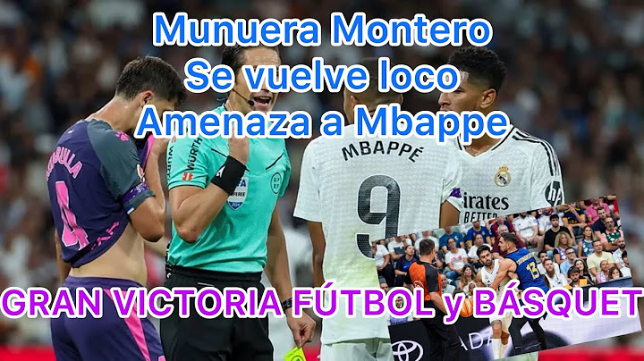 GRAVÍSIMO MUNUERA MONTERO, amenaza a KYLIAN MBAPPÉ, gran victoria en Básquet y fútbol Real Madrid