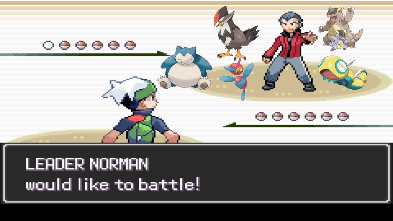 Pokemon Emerald Crest - Gym Leader Norman ( Dad )