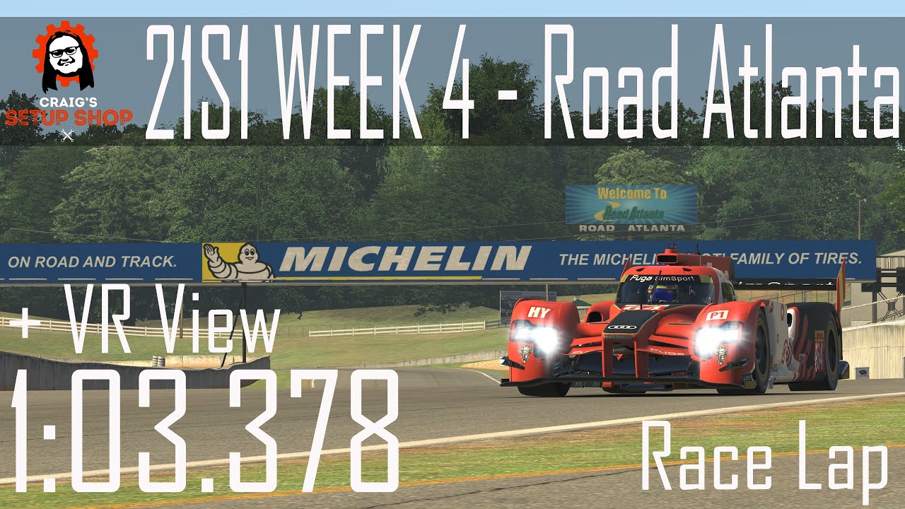 iRacing | Craig's Setup Shop | ESS 2021 Season 1 Week 4 | Audi R18 @ Road Atlanta | Race Lap