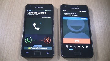 Incoming call & Outgoing call at the Same Samsung S2 CyanogenMod+S2 black