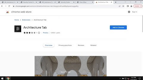 Architecture Tab browser-hijacking extension removal.