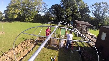 Polytunnel build day two