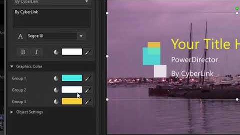 CyberLink PowerDirector Ultimate 19, Motion Graphic Titles