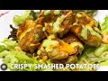 Super crispy smashed potatoesappetizer ideasside dish recipes