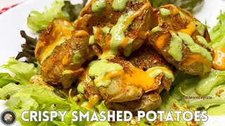 Super Crispy Smashed potatoes/appetizer ideas/side dish recipes