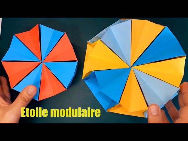 Origami : étoile modulaire - La ruche à idées