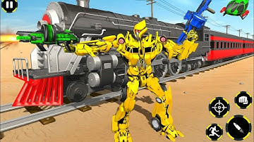 Futuristic Train Transforming Robot Games Android Gameplay HD | Rution Games