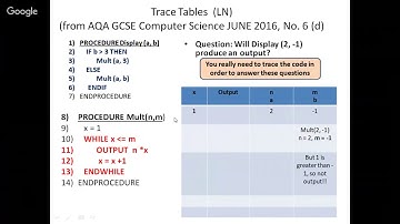 AQA GCSE Computer Science JUNE 2016 Nos. 6 and 7 on pseudo-code and  erros