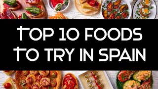 Taste of España: Top 10 Spanish Foods You Need to Try" ‼️