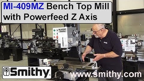 Review of Bench Top Mill with Powerfeed Z Axis - Walk Around Look at the Smithy MI-409MZ