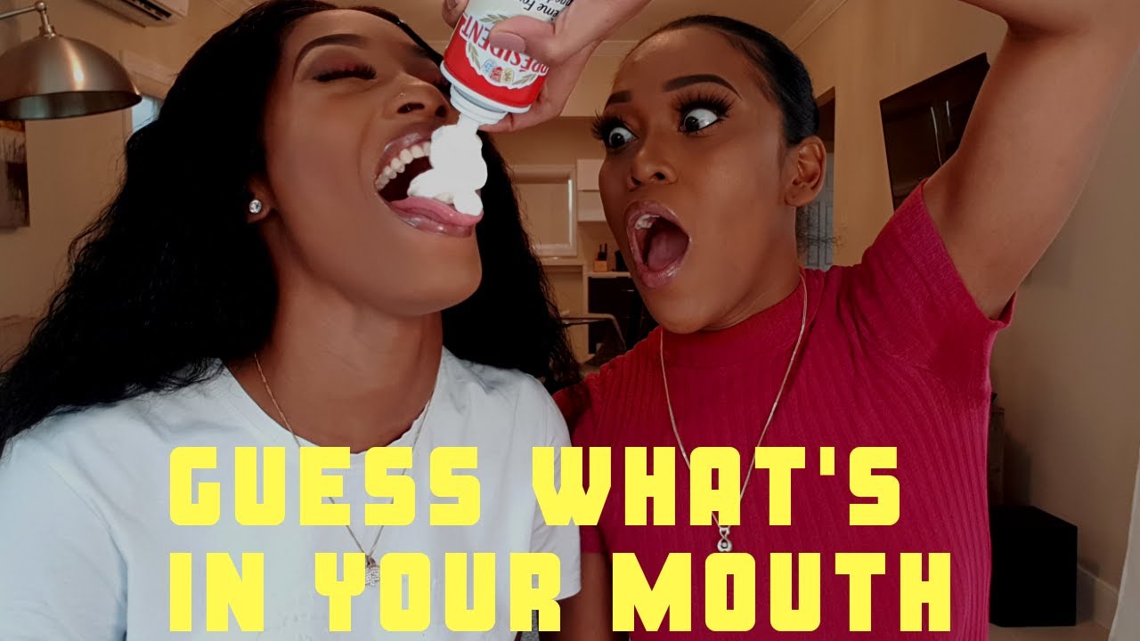 GUESS WHATS IN YOUR MOUTH CHALLENGE - YouTube