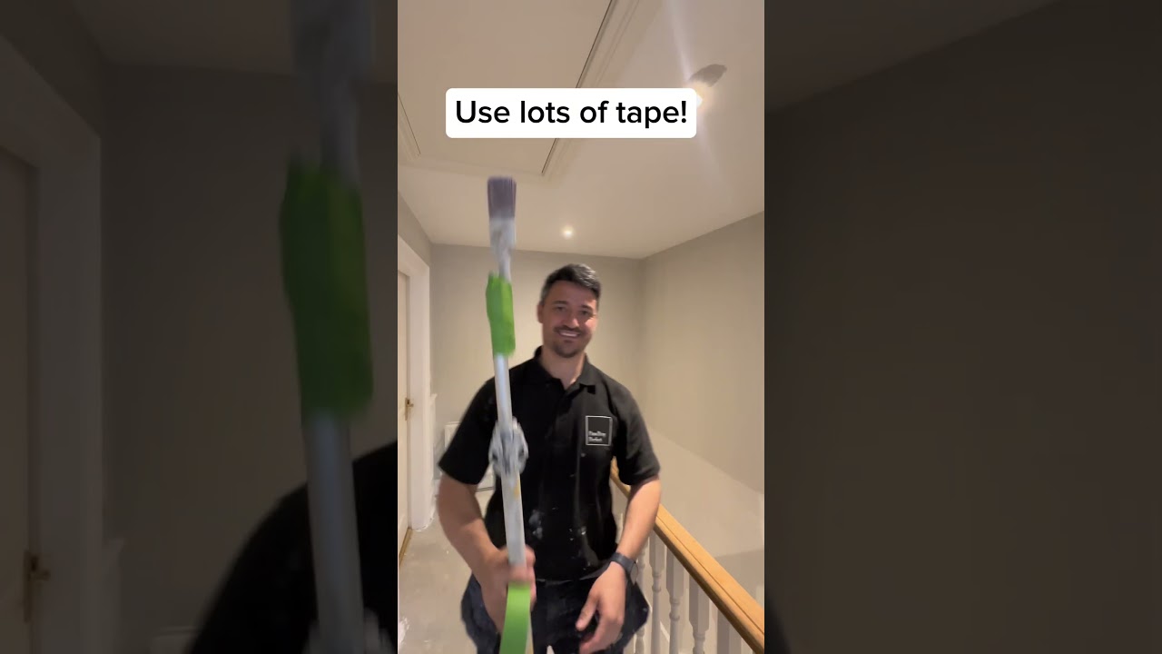 How to cut in high ceilings! 