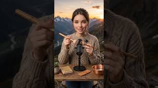 ✨ Relaxing sunset ASMR. Soft whispers & gentle brush sounds to help you unwind. 🌄 #asmr #shorts