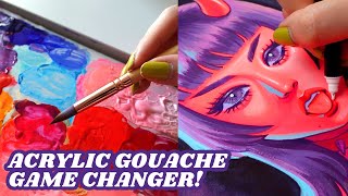 MY FAVE PALETTE FOR ACRYLIC GOUACHE + tips and advice on my painting process