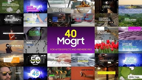 Auto Resize Titles 40 Awesome Mogrt Motion Graphics Templates