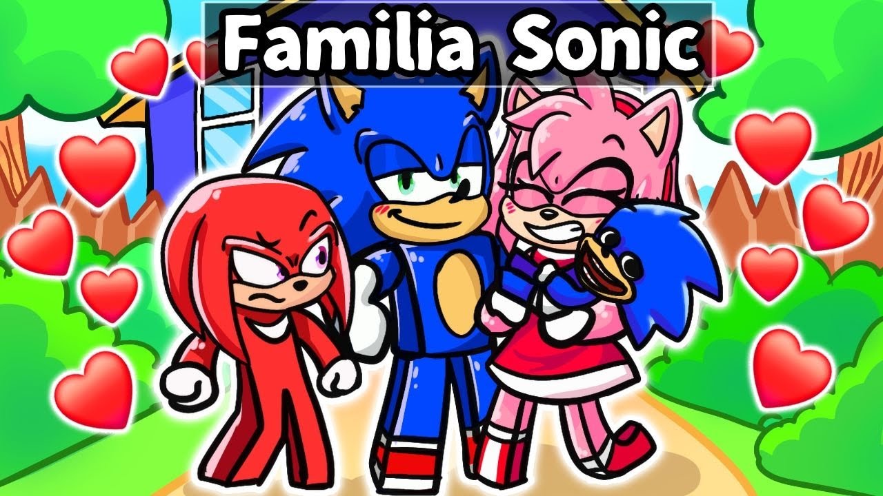 Sonic e Amy tiveram uma FAMÍLIA no Roblox