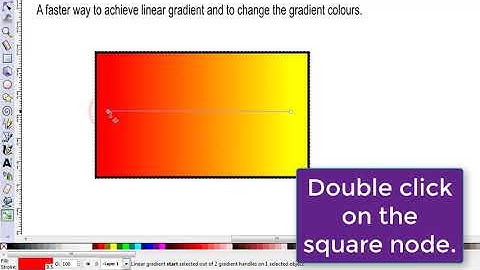 Inkscape - Create & Edit Gradient Tool