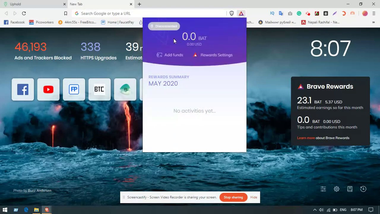 brave browser rewards payment problems 