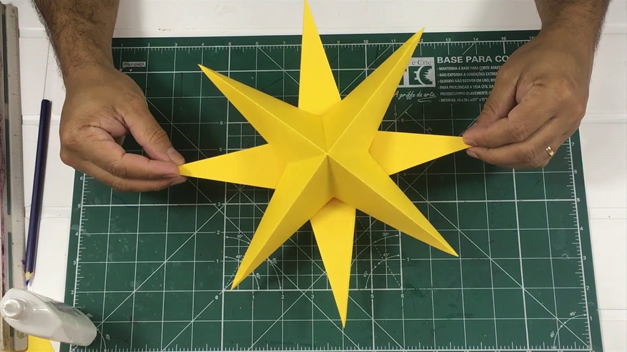 Como Fazer Estrela de Natal - 8 Pontas - DIY - YouTube