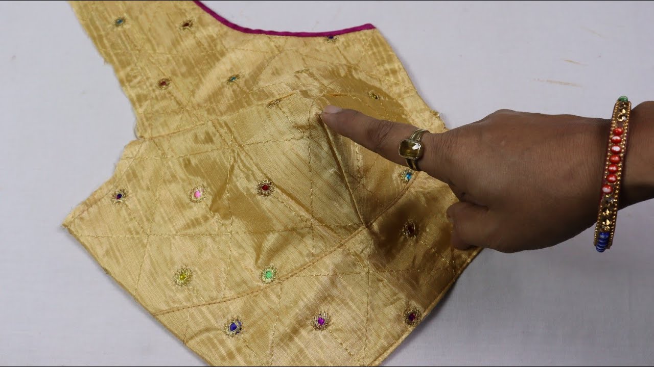 Round cut Belt Blouse Cutting and Stitching Gol Cut Belt Blouse