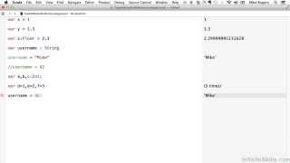 Learning Swift Programming Tutorial | Type Annotations and Inference