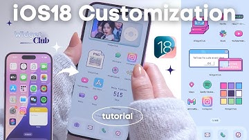 iOS 18 Aesthetic Customization! 💻✨｜custom lock screen, widgets, icons tutorial