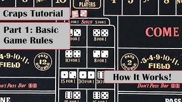 Craps: Game Introduction *WATCH FIRST* | Complete Tutorial [Part 1]