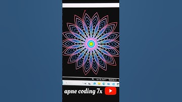Amazing Flower Design using Python 🐢 #python #coding #funny #viral #trending #design #shorts