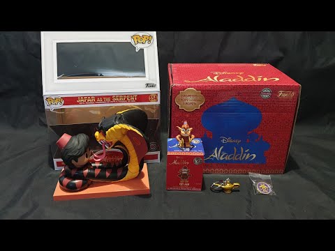 Unboxing: Disney Aladdin Funko Loot Box - Jafar as the Serpent Movie Moment + Toy Abu Mystery mini