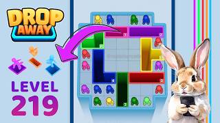 Drop Away Level 219 Solution Walkthrough