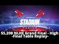 Stadium Series | $5,200 NLHE Grand Final - High: Final Table Replay