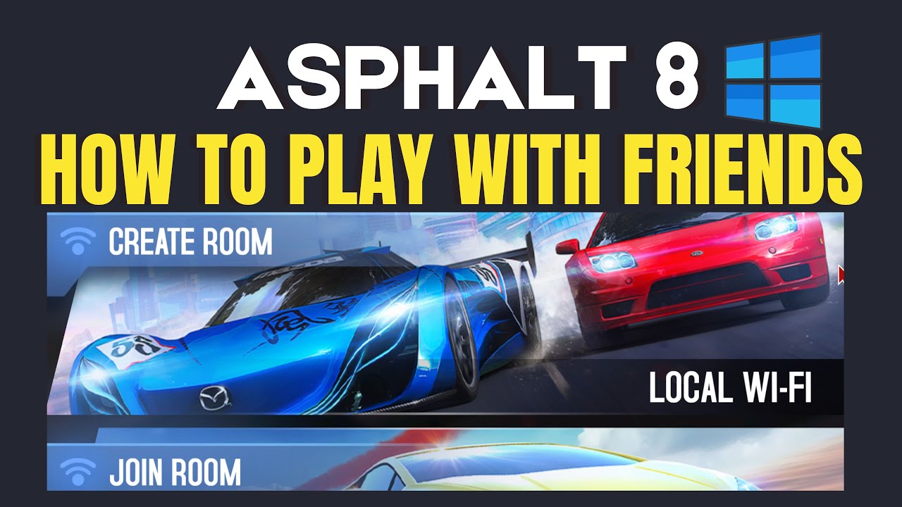 How to play Asphalt 8 with friends / How to use local Wifi ? - YouTube