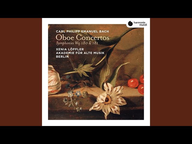 Bach CPE - Symphonie pour vents & cordes Wq. 181: Finale : X.Löffler / Akademie für Alte Musik / G.Kallweit